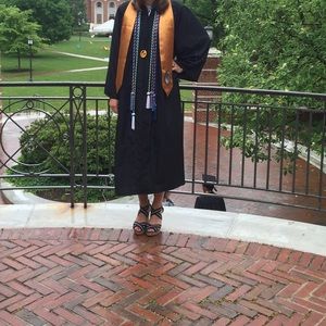 Black graduation gown